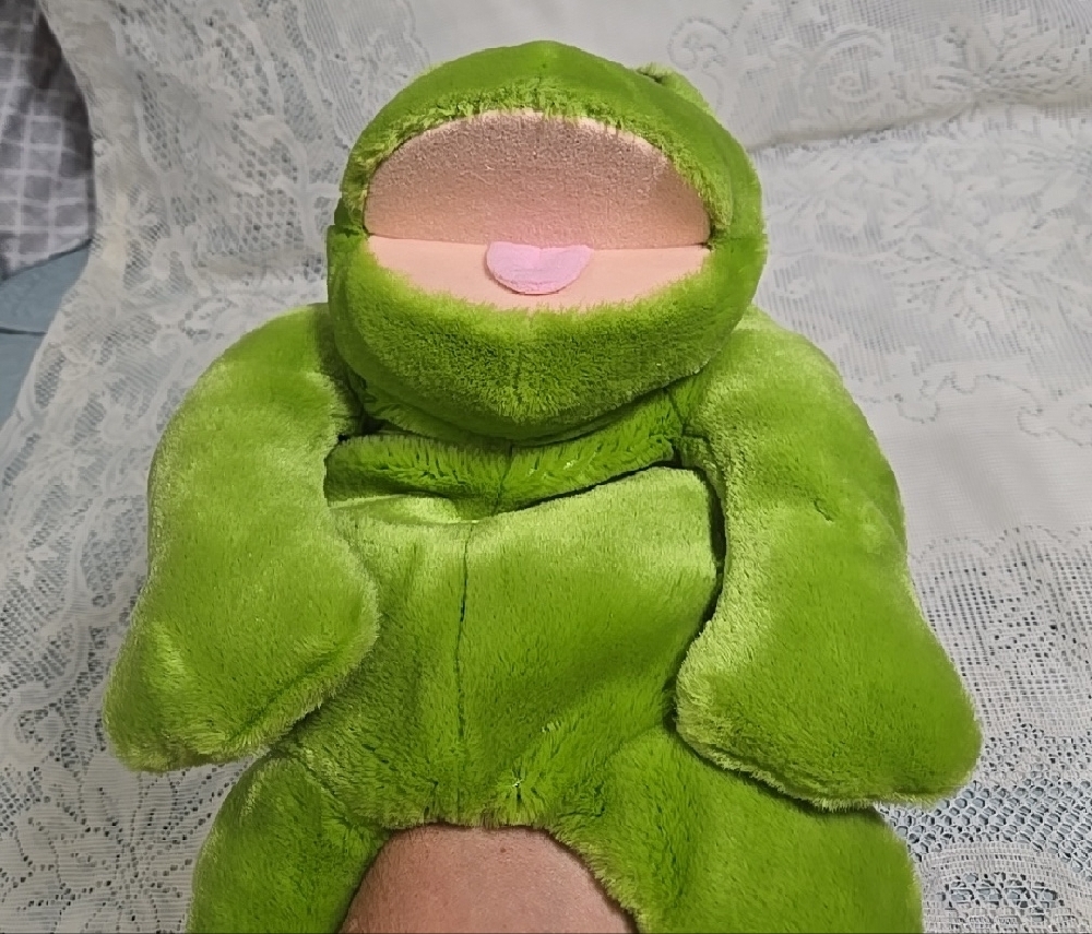 Applause LouRankin Plush Green Frog Stuffed Animal Toy - Picture 6 of 7